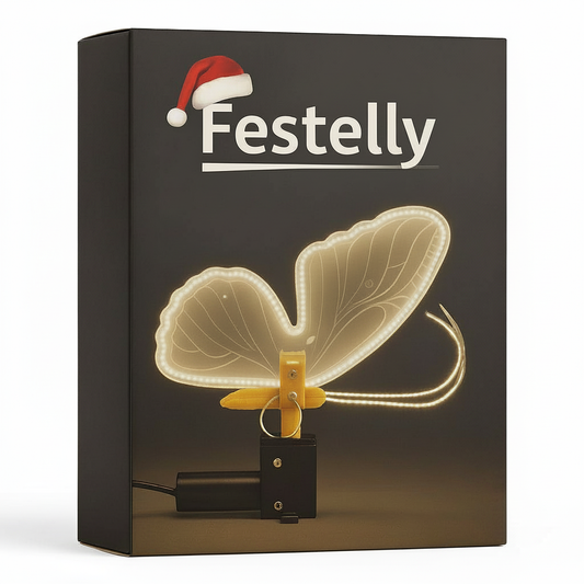 Borboleta Iluminada com LED e Movimento + Cabo Extensor